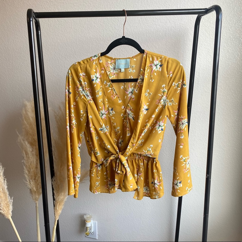 Skies are Blue floral blouse
